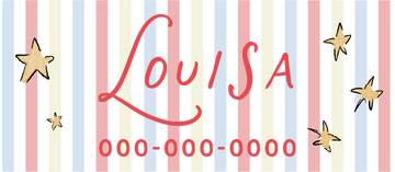 Rainbow Stripe Sticker Labels