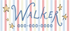 Rainbow Stripe Sticker Labels