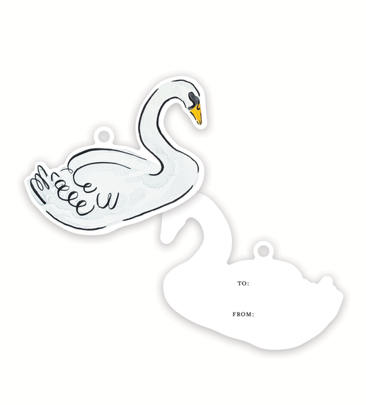 Swan Shaped Tags