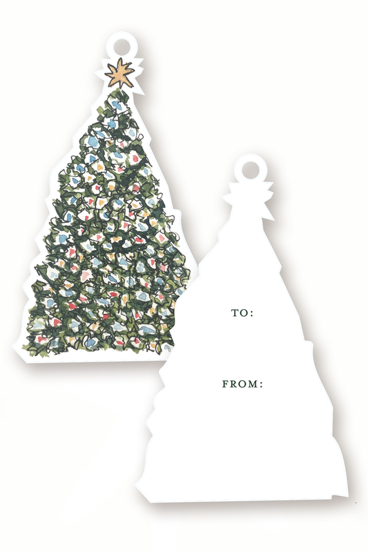 Christmas Tree Shaped Tags