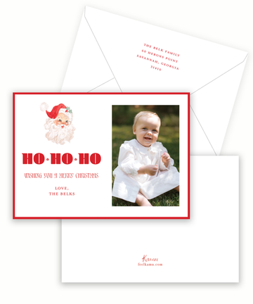 Vintage Santa Holiday Card