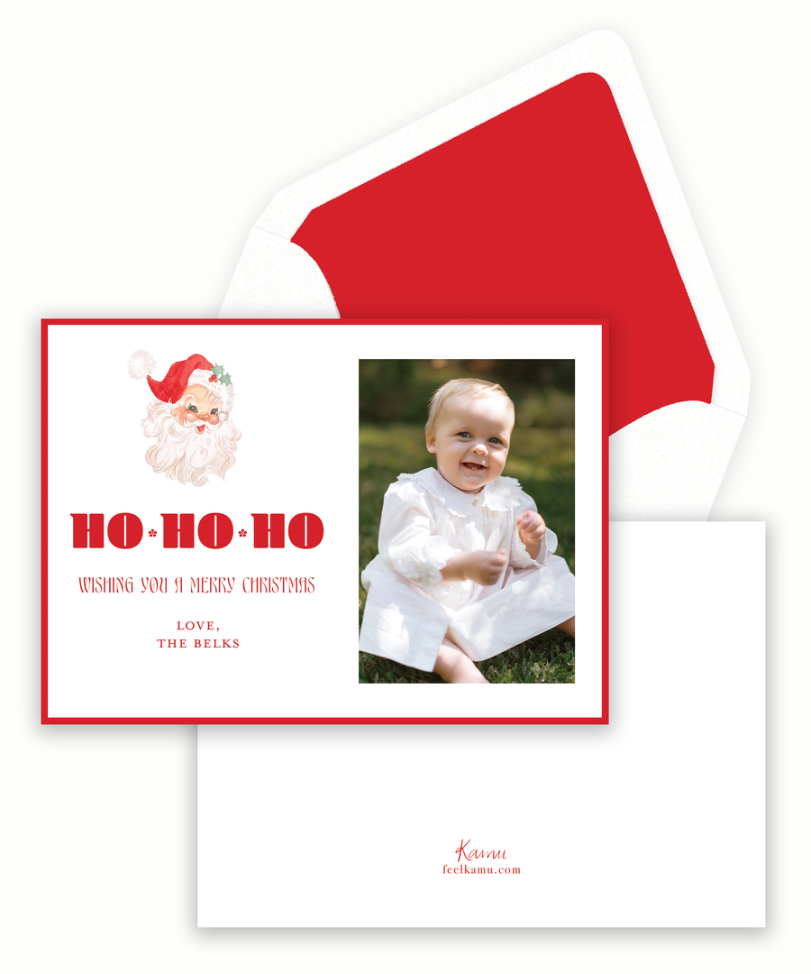 Vintage Santa Holiday Card