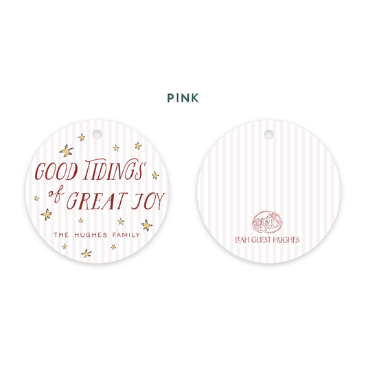 Good Tidings of Great Joy Round Tags
