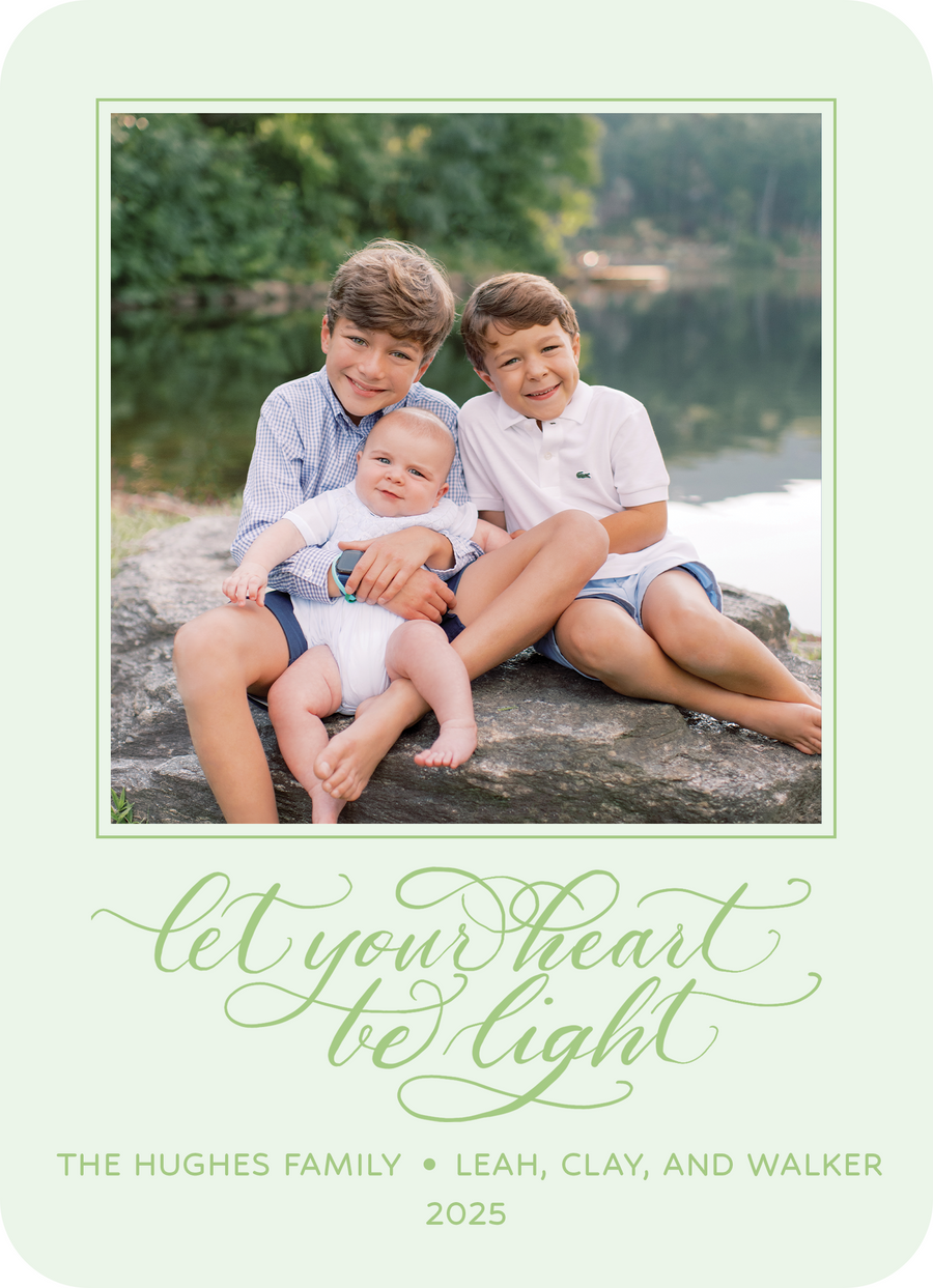 Let your Heart be Light Card