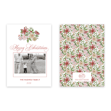 Liberty Florals Horizontal Photo Card