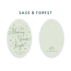Making Spirits Bright Oval Tags
