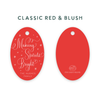 Making Spirits Bright Oval Tags