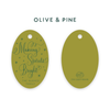 Making Spirits Bright Oval Tags