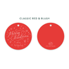 Merry Christmas Round Tags