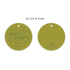 Merry Christmas Round Tags