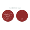 Merry Christmas Round Tags