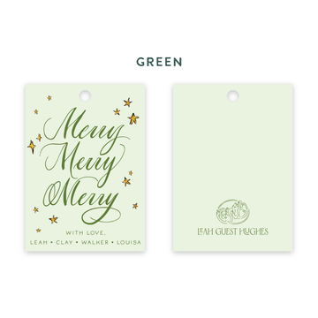 Merry Merry Merry Gift Tag