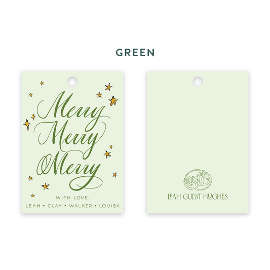 Merry Merry Merry Gift Tag