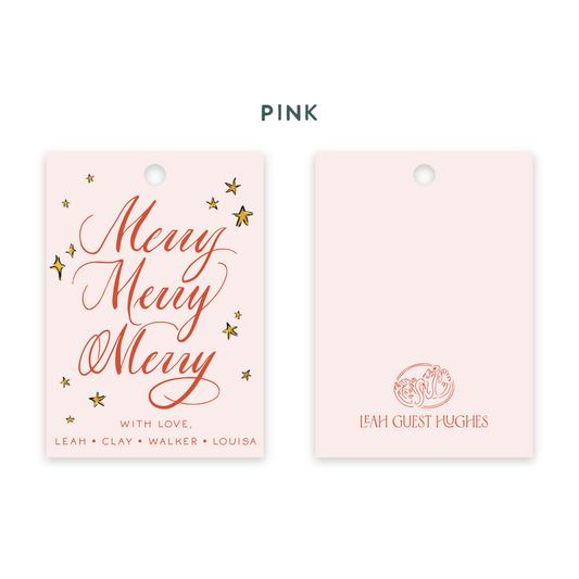 Merry Merry Merry Gift Tag