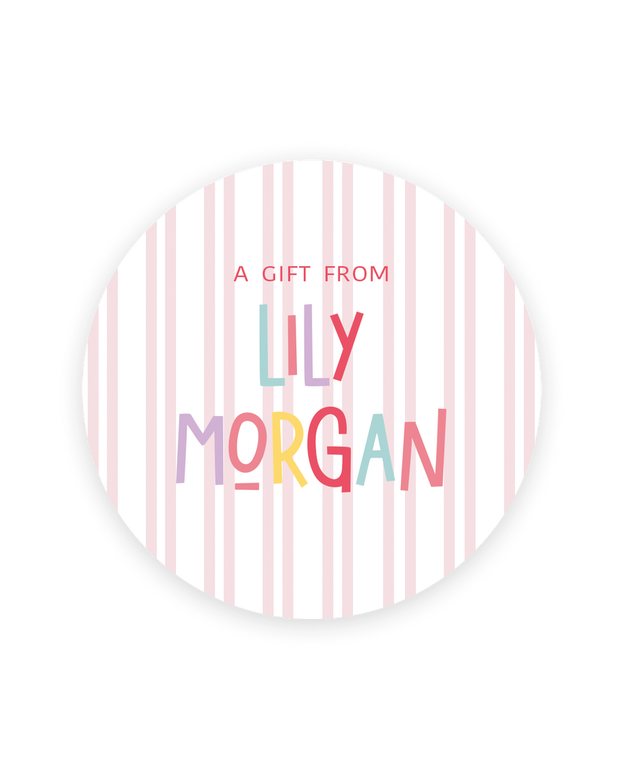 Pink Colorful Gift Stickers