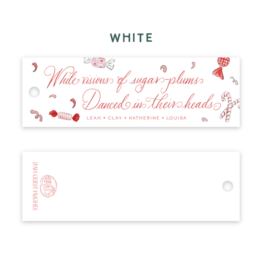 Visions of Sugar Plums Long Tags