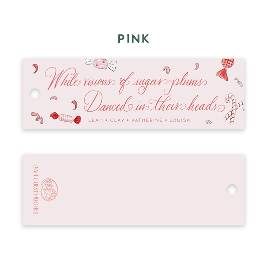Visions of Sugar Plums Long Tags