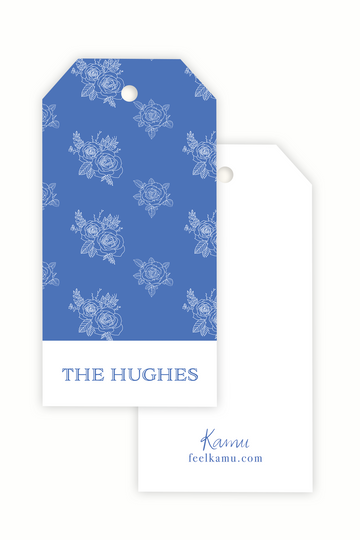 Blue and White Lace Gift Tags