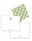 Gingham Monogram Stationery
