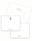 Gingham Monogram Stationery