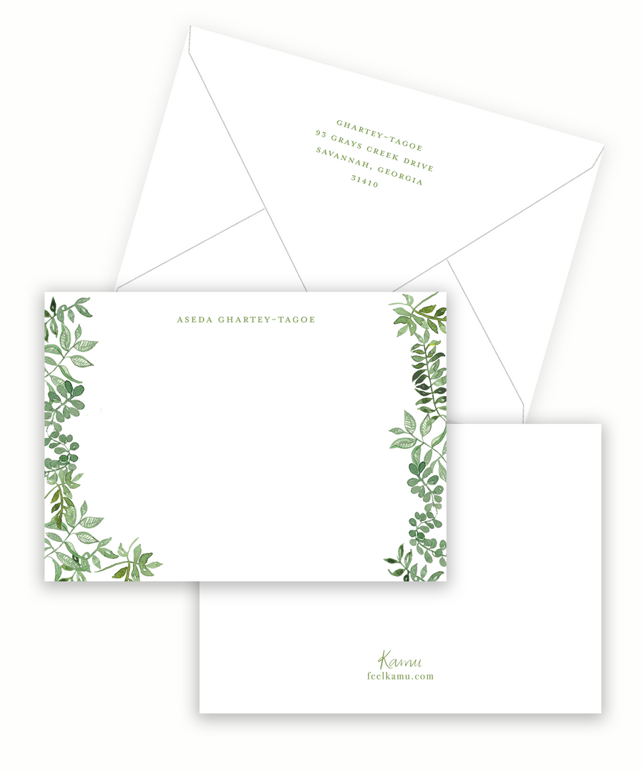 Greenery Stationery