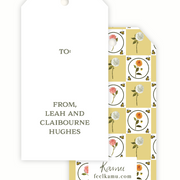 Grid Dahlias Gift Tags