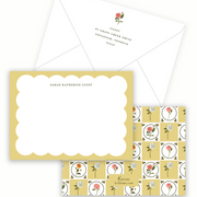 Grid Dahlias Stationery