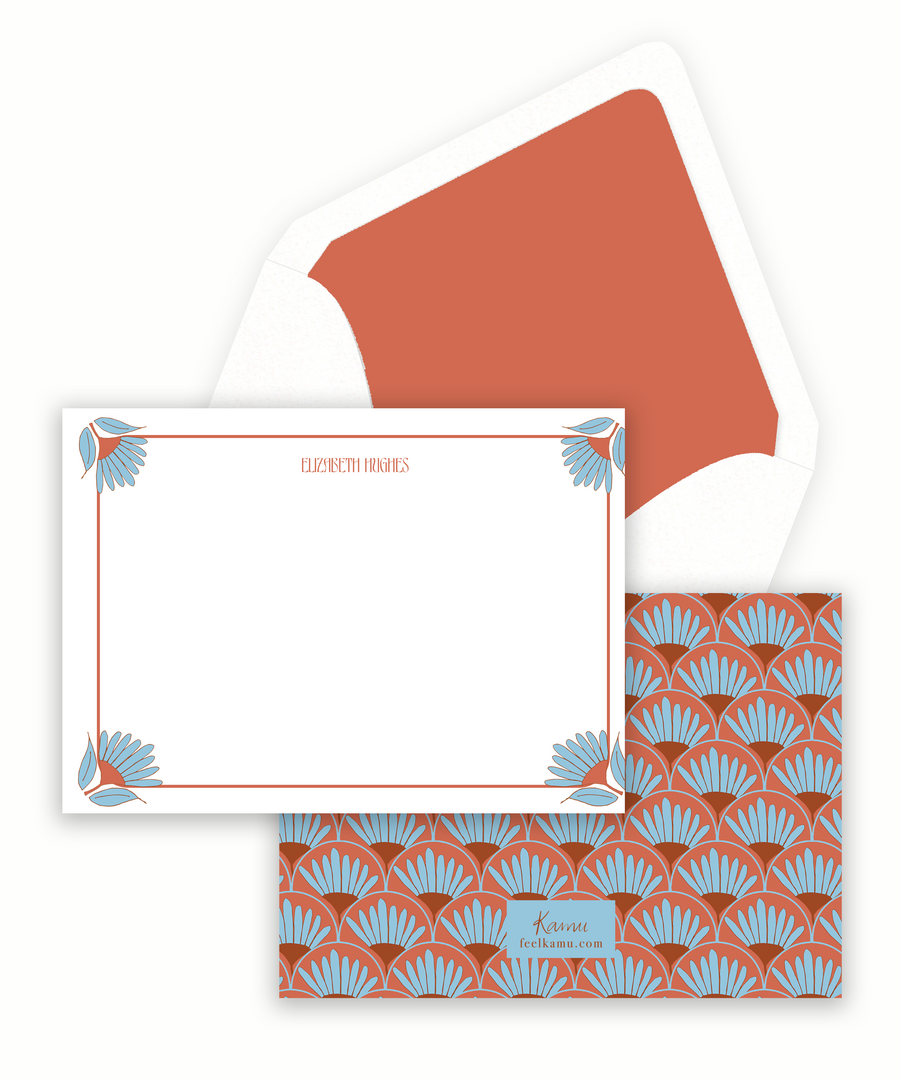 Retro Floral Stationery